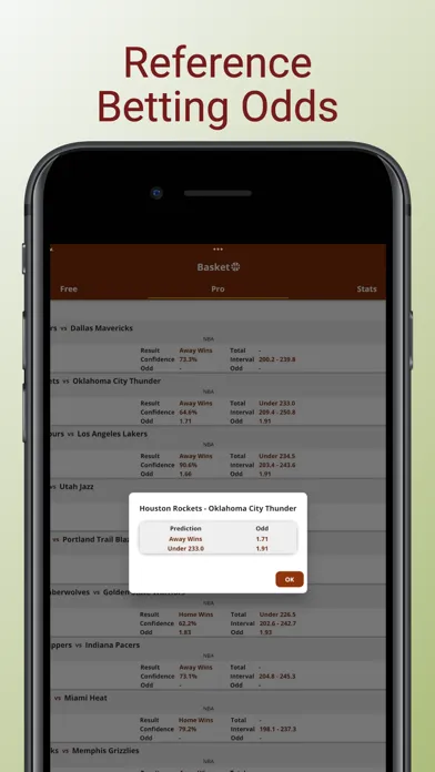 AI Basketball Betting Tipster 스크린샷