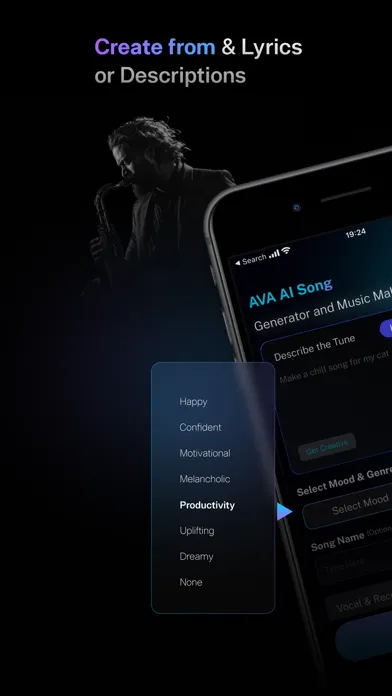 Скриншоты AI Song Generator Music