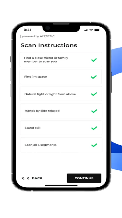 3D BODY SCANNING LIDAR APP スクリーンショット