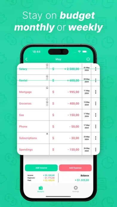Скриншоты YBB Budgeting: free budget app