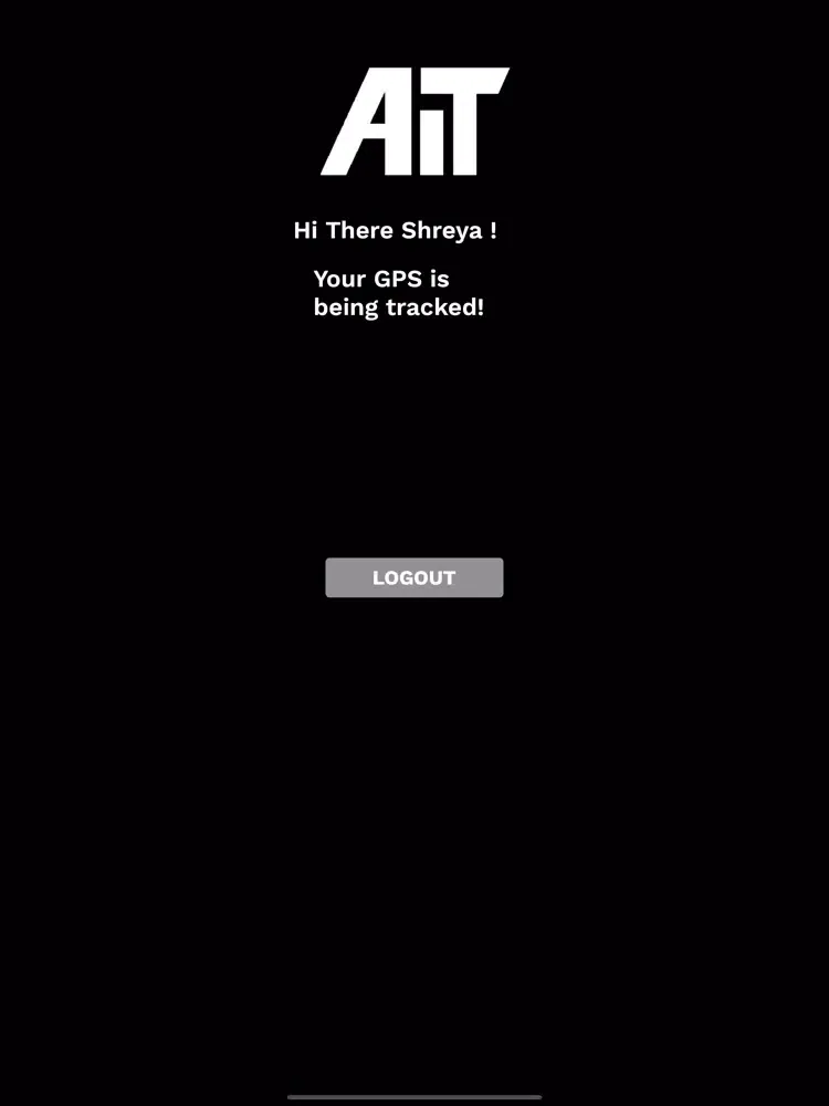 ภาพหน้าจอของ AIT App iPad 