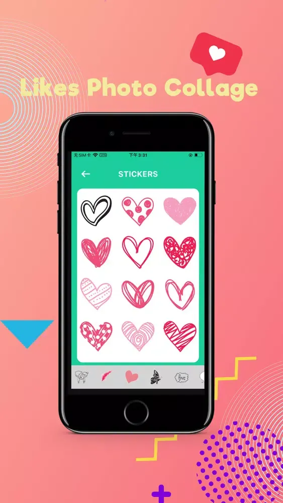 ภาพหน้าจอของ Super Likes Tags & Pic Collage