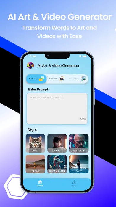 Capturas de pantalla de Ai Art & Video Generator