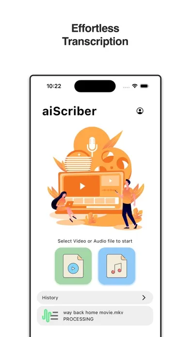 aiScriber: AI Speech to Text Screenshots