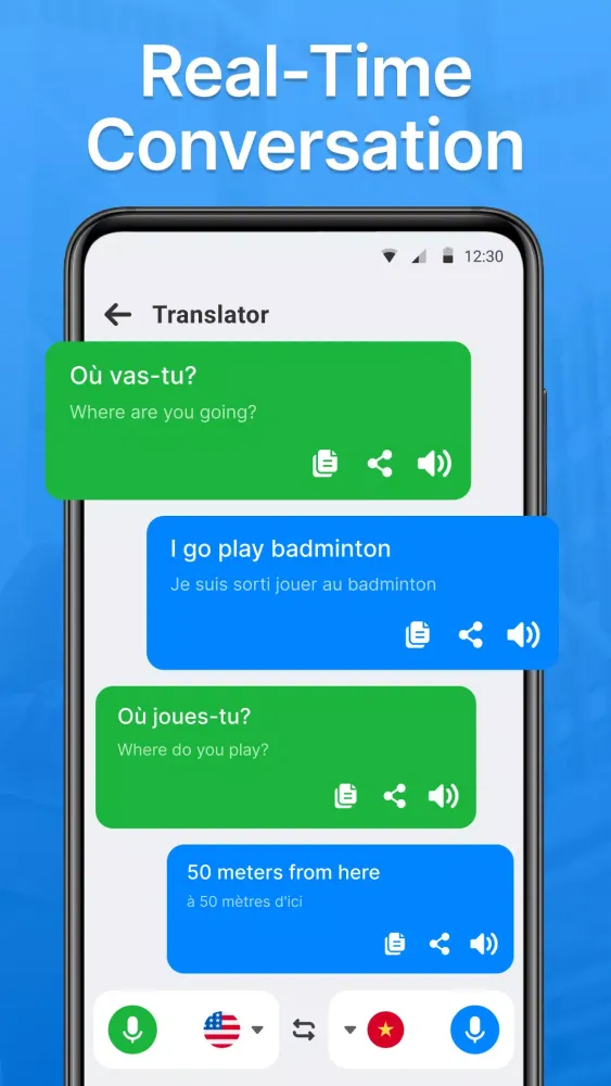Capturas de tela do AI Translate: Voice Translator