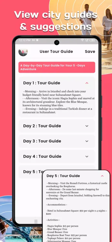 Ai Travel Planner Screenshots