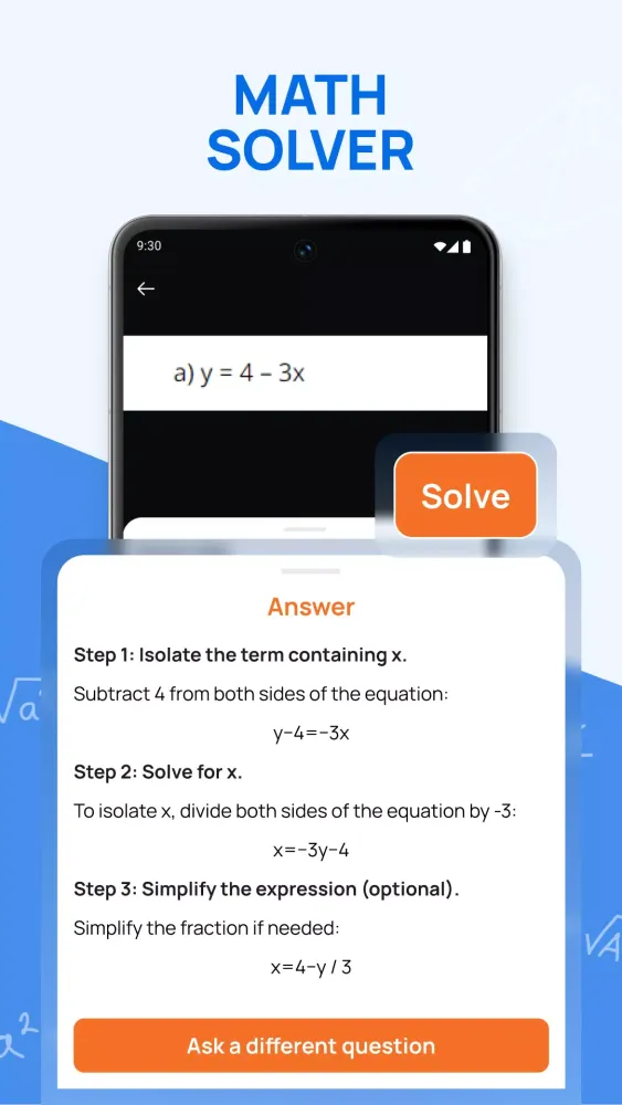 Tangkapan layar Math Solver - AI Tutor