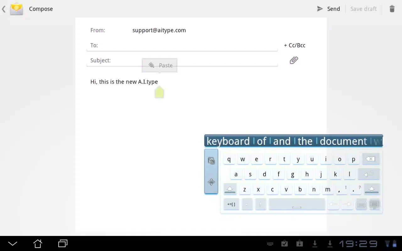 FloatNSplit Tablet Keyboard Plus應用截圖