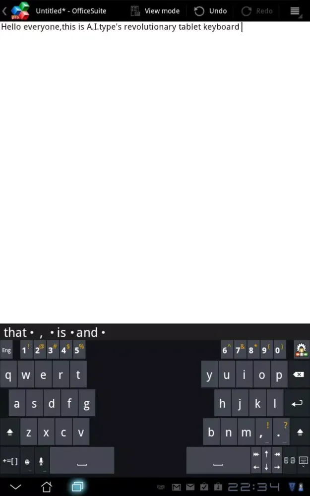 FloatNSplit Tablet Keyboard Plus應用截圖