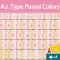 A. I. Type Pastel Colors א