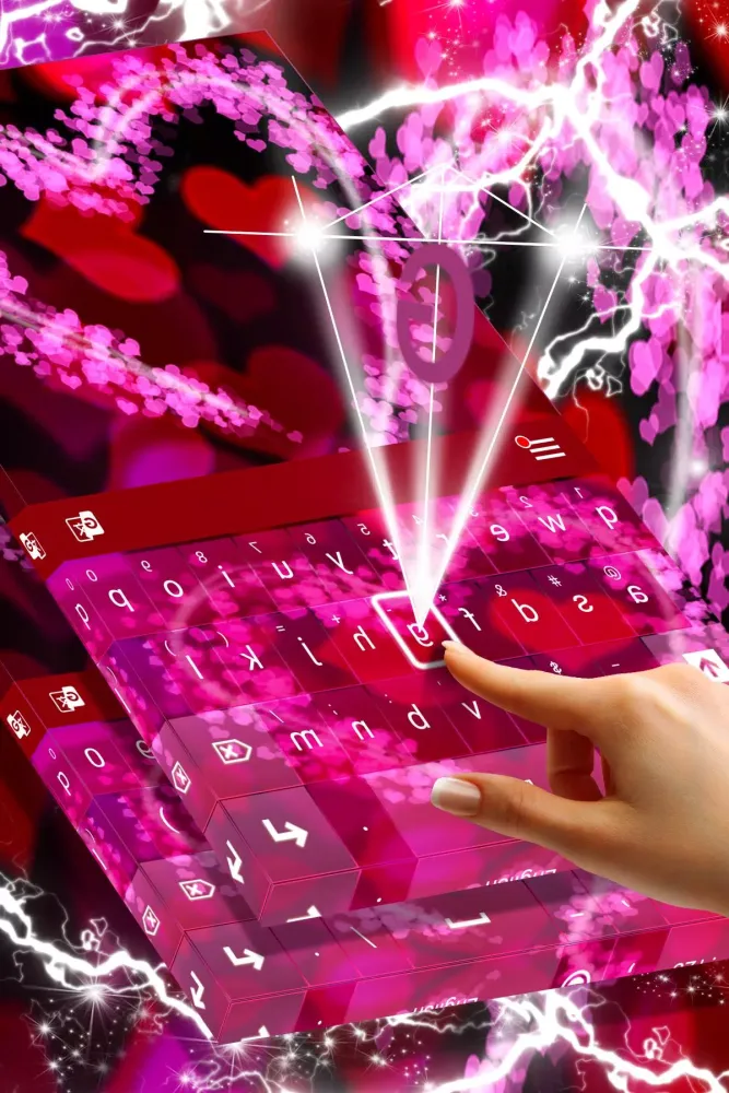 Keyboard Pink Love App Screenshots