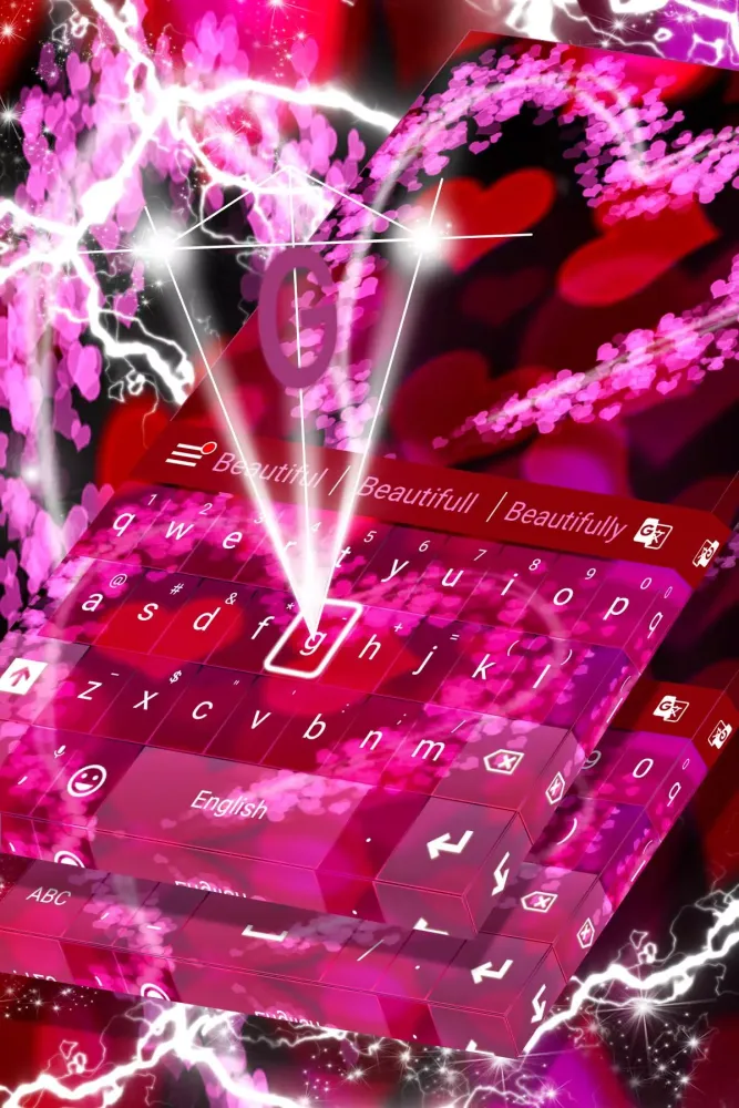 Keyboard Pink Love App Screenshots