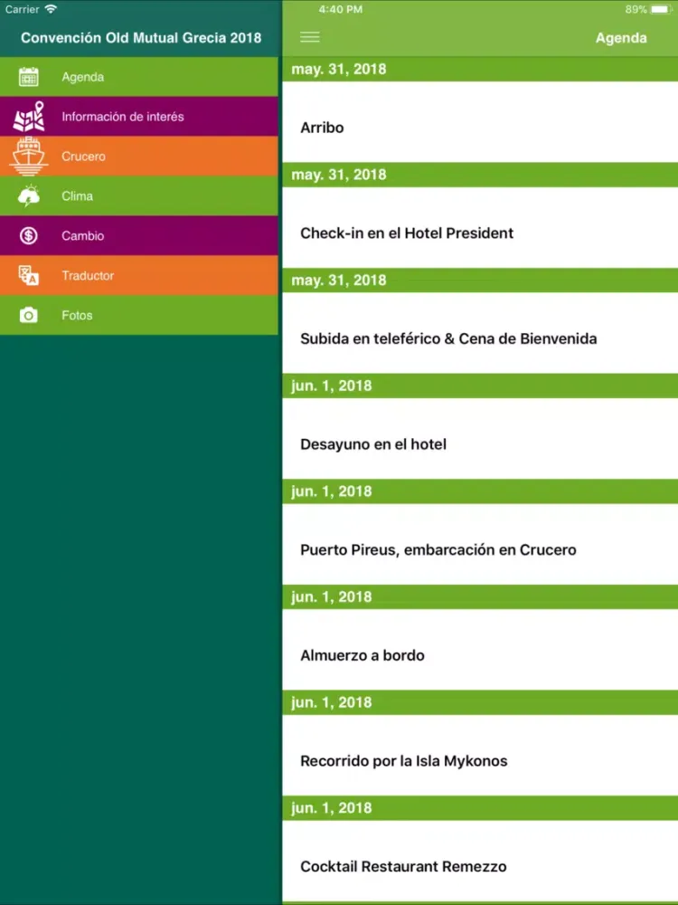 Convención OM Grecia 2018 iPad  স্ক্রিনশট