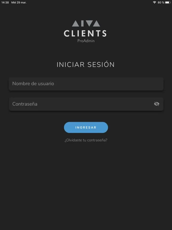 Capturas de pantalla de Aiva Clients iPad 
