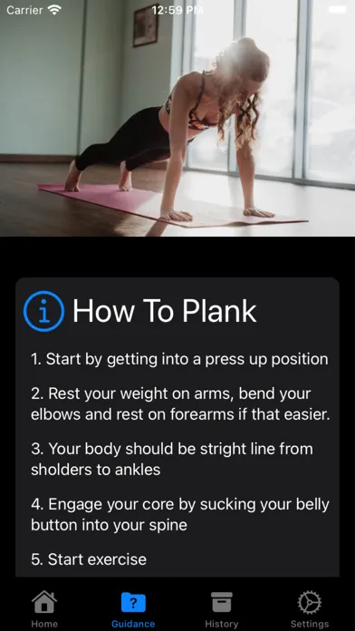Daily Plank bodyweight workout स्क्रीनशॉट