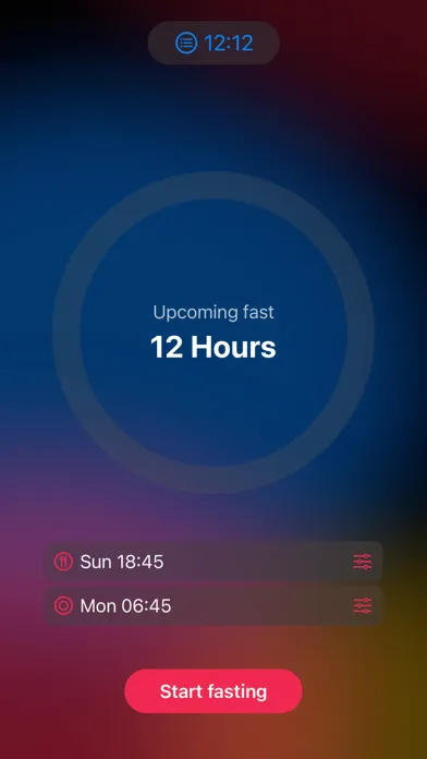 Tangkapan skrin Fasting Tracking Timer