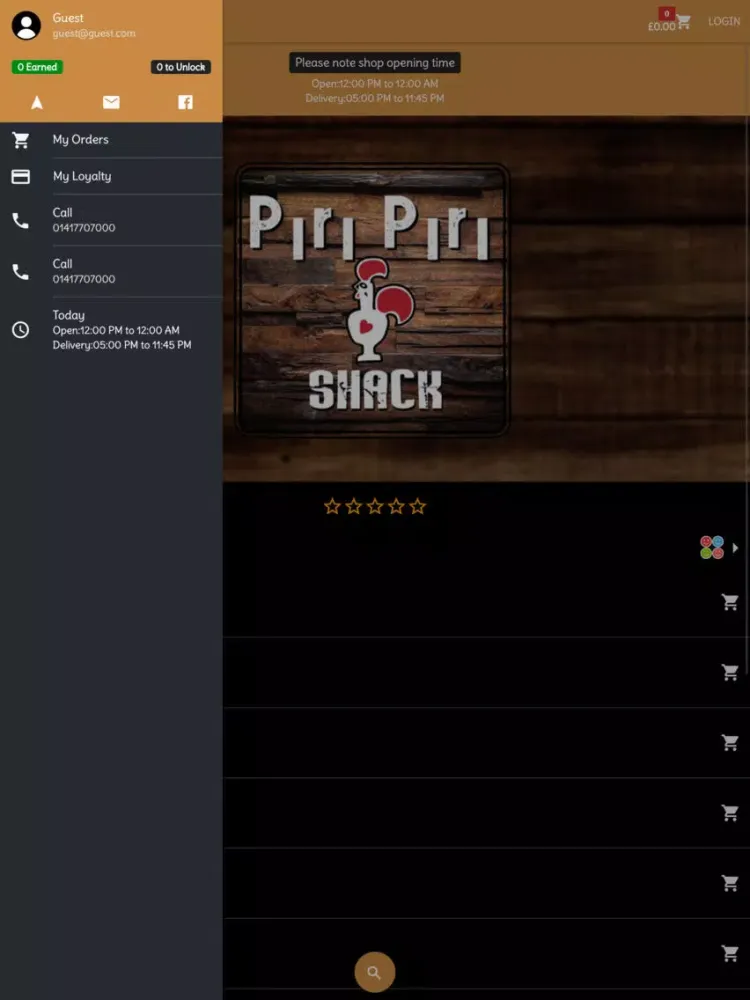 Piri Piri Shack iPad  Ekran Görüntüleri