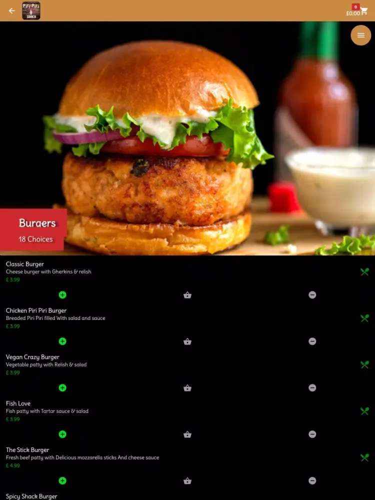 Piri Piri Shack iPad  Ekran Görüntüleri