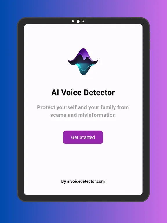AI Voice Detector iPad  Screenshots