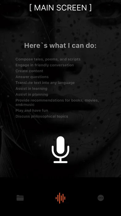 Capturas de pantalla de Voice AI Chat: AI Assistant