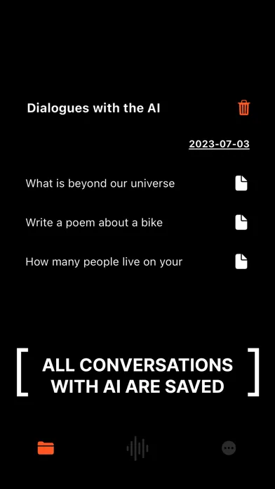 Capturas de pantalla de Voice AI Chat: AI Assistant