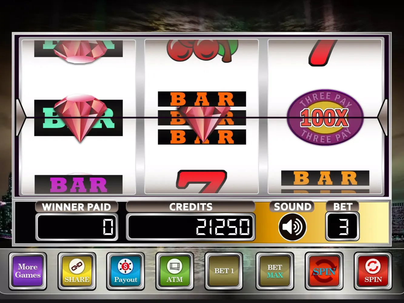 Zrzuty ekranu Triple Diamond - Slot Machine