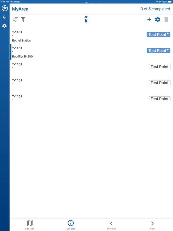 Tangkapan skrin PCS Field Data Collector iPad 