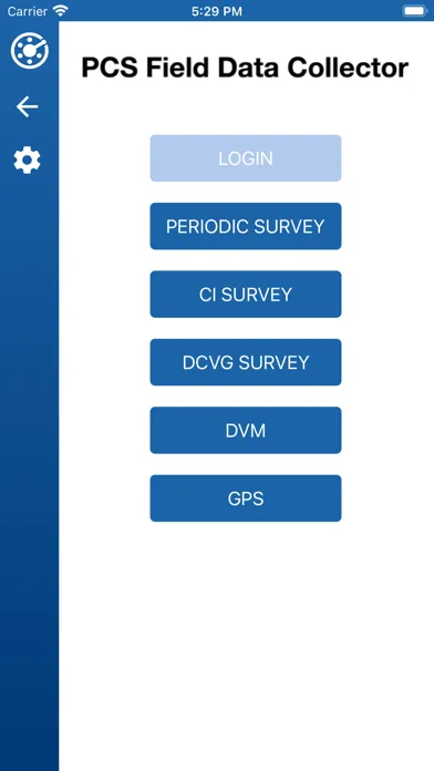 Tangkapan skrin PCS Field Data Collector