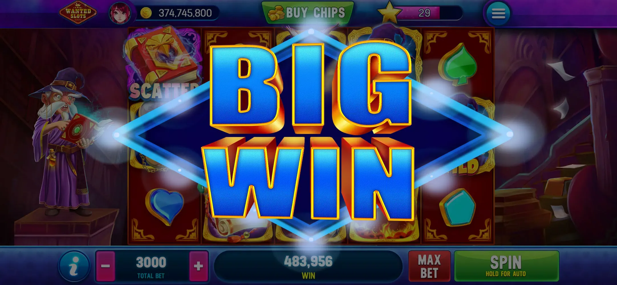 Wanted Slots Screenshots