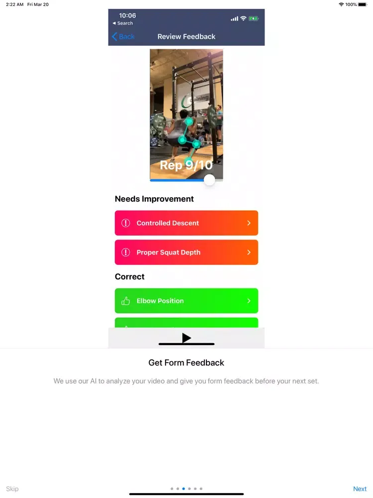 Form - AI Weight Lifting Coach iPad  স্ক্রিনশট