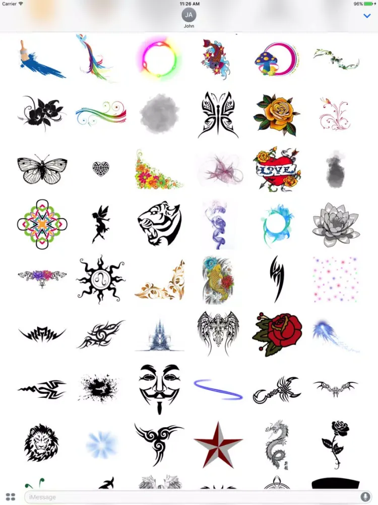 Fun Artistic Stickers iPad 应用截图