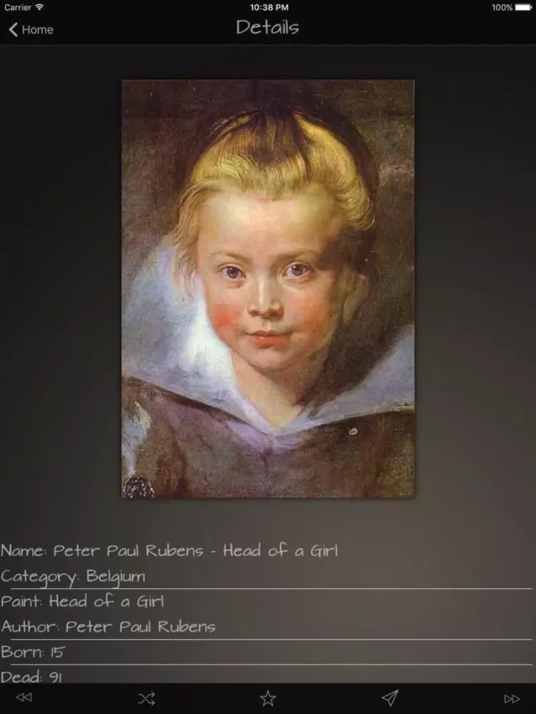 Zrzuty ekranu Rubens Artwork Adviser iPad 