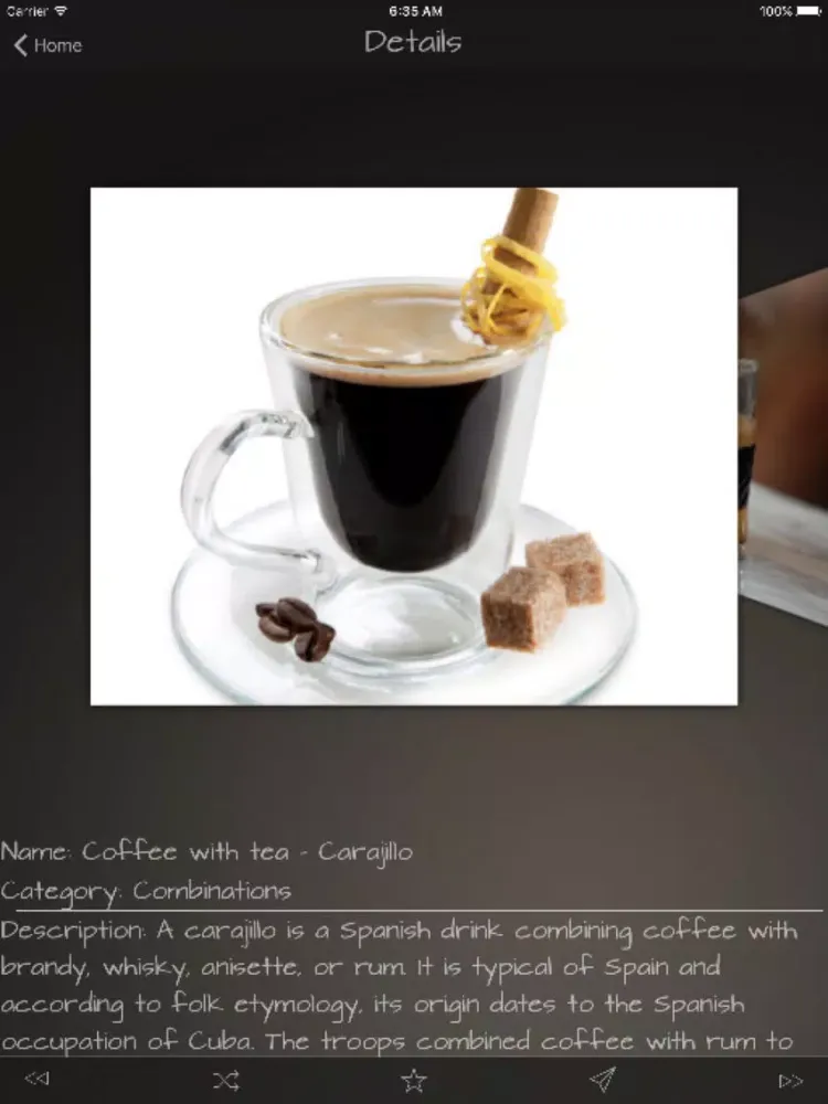 Coffee Drinks Guide iPad  Ekran Görüntüleri