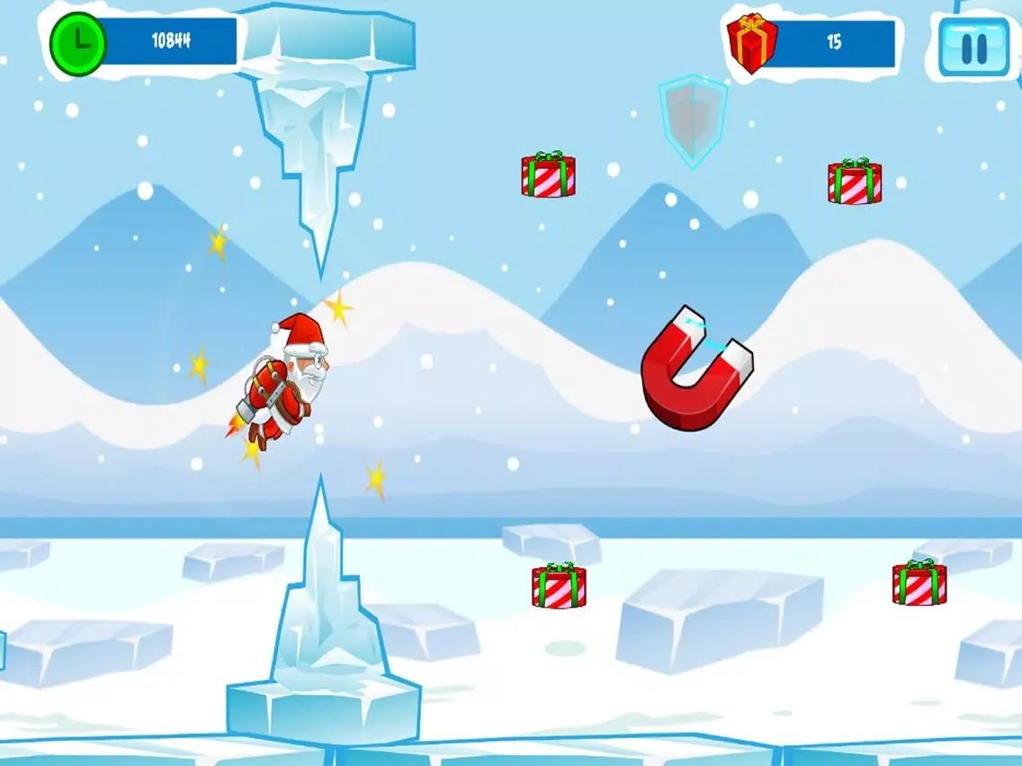 Captures d'écran de Jetpack Santa Claus Christmas iPad 