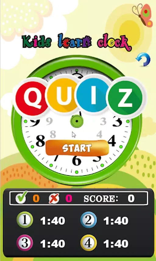 Fun kids clock Screenshots