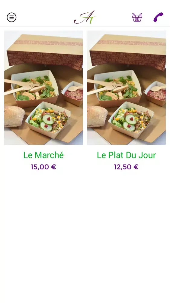 Captures d'écran de Ajas Traiteur