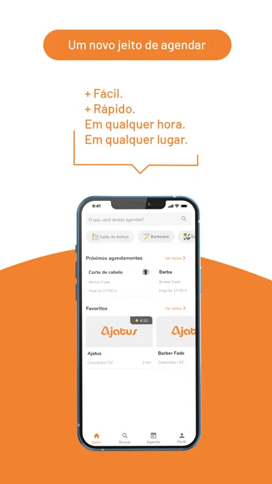Tangkapan skrin Ajatus: Agendamento online