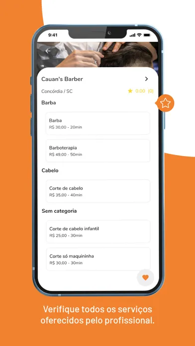 Tangkapan skrin Ajatus: Agendamento online