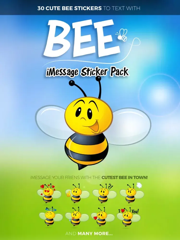 Bee Sticker Pack iPad  스크린샷