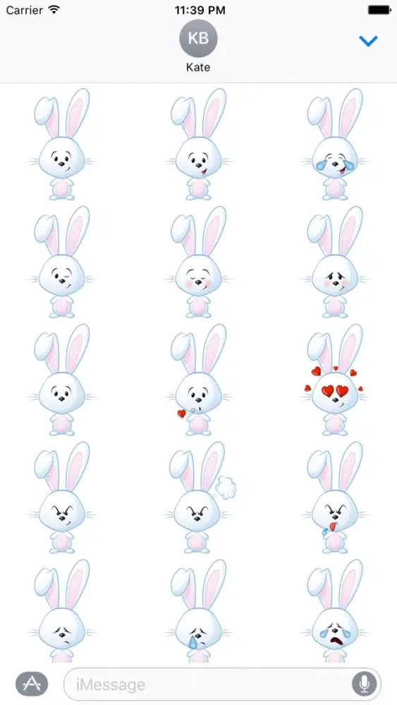 Zrzuty ekranu Bunny Sticker Pack