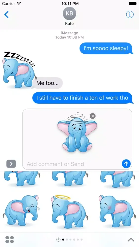 Elephant Animal Stickers应用截图