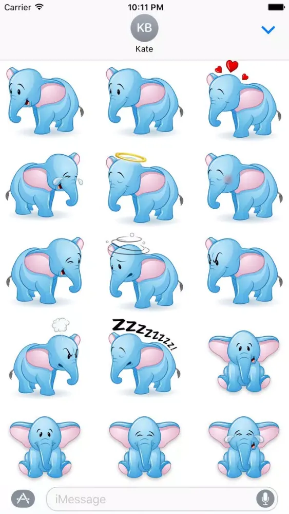 Elephant Animal Stickers应用截图