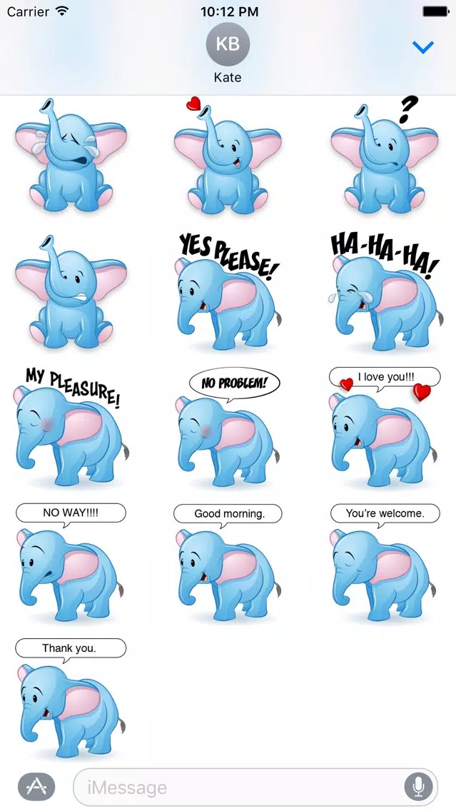 Elephant Animal Stickers應用截圖