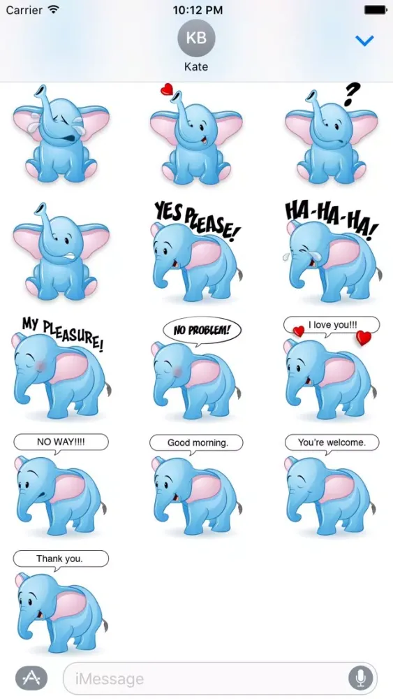Elephant Animal Stickers应用截图