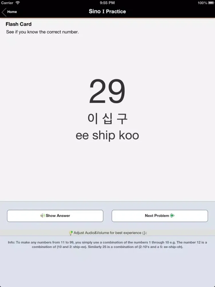 Capturas de tela do Learn Korean Numbers, Fast! (for trips to Korea) iPad 