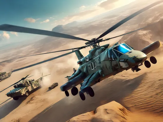 Gunship Helicopter Warfare iPad  스크린샷