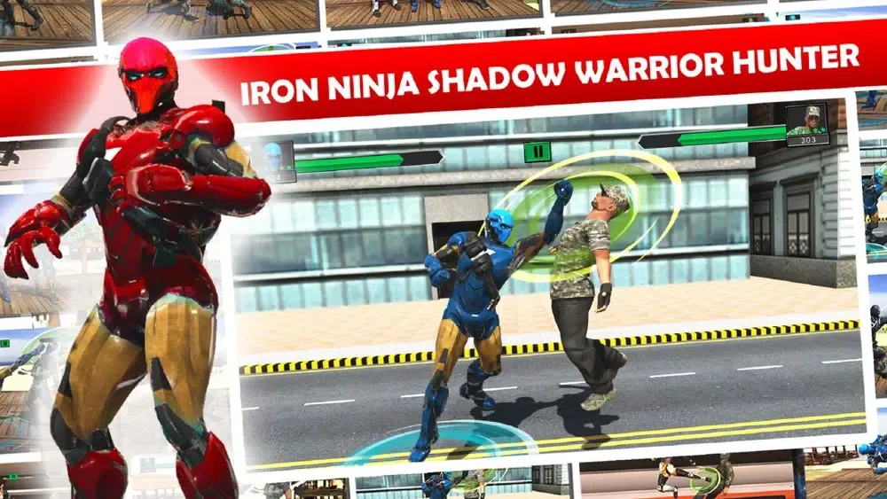Iron Super Hero Ninja Battle স্ক্রিনশট