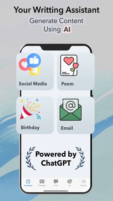 ภาพหน้าจอของ AI Writer & Content Assistant
