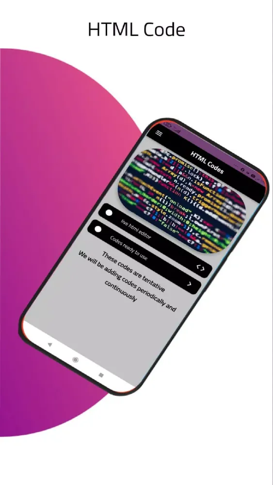 HTML Codes Screenshots