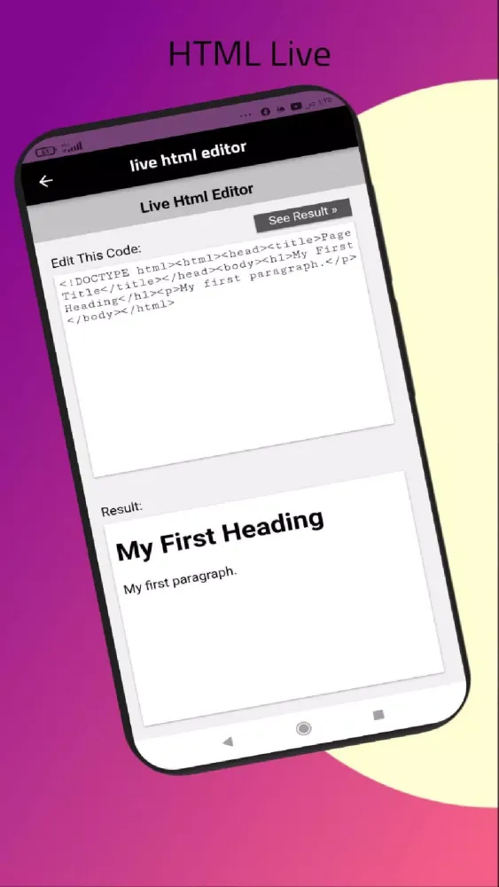HTML Codes Screenshots